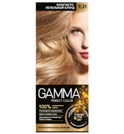 رنگ موی بدون آمونیاک گاما شماره 9/31 رنگ بلوند خاکستری روشن