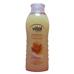 شامپو بدن ویتال vital با رایحه شیر و عسل حجم 1 لیتری