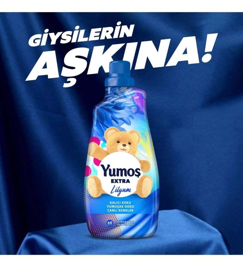 نرم کننده یوموش اکسترا Yumoş Extra آبی با رایحه گل لیلیوم حجم 1440 میلی