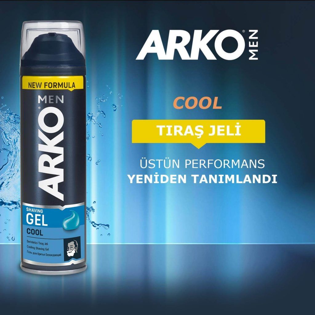 ژل اصلاح خنک کننده آرکو Arko مدل کول Cool حجم 200 میلی