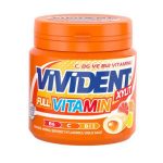 آدامس بشکه ای vivident ویتامینه مدل FUll vitamin وزن 90 گرم