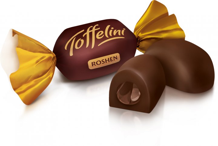 تافی کاکائویی تافلینی روشن Toffelini با مغز کرم شکلاتی بسته 1 کیلویی