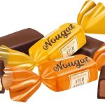 شکلات نوگات روشن nougat با مغزی Brulle و Cocoa بسته 1 کیلویی