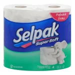 دستمال توالت سلپک Selpak مدل Super soft بسته 4 عددی