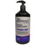 شامپوی بدون سولفات Biomonti ضد ریزش حاوی کلاژن مناسب برای موهای کراتینه