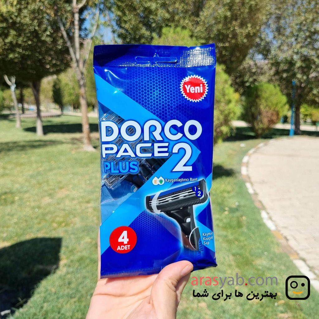 تیغ اصلاح مردانه دورکو دو لبه مدل Dorco Pace 2 Plus بسته 4 عددی ارس یاب