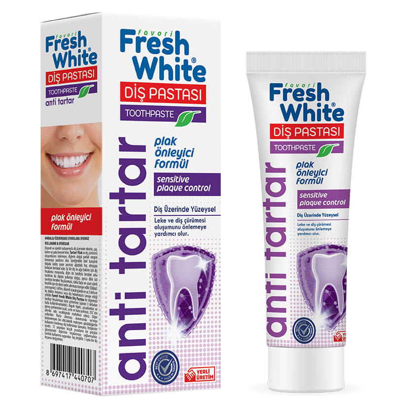خمیردندان فرش وایت Fresh White مدل Anti Tartar حجم 90 گرم ارس یاب