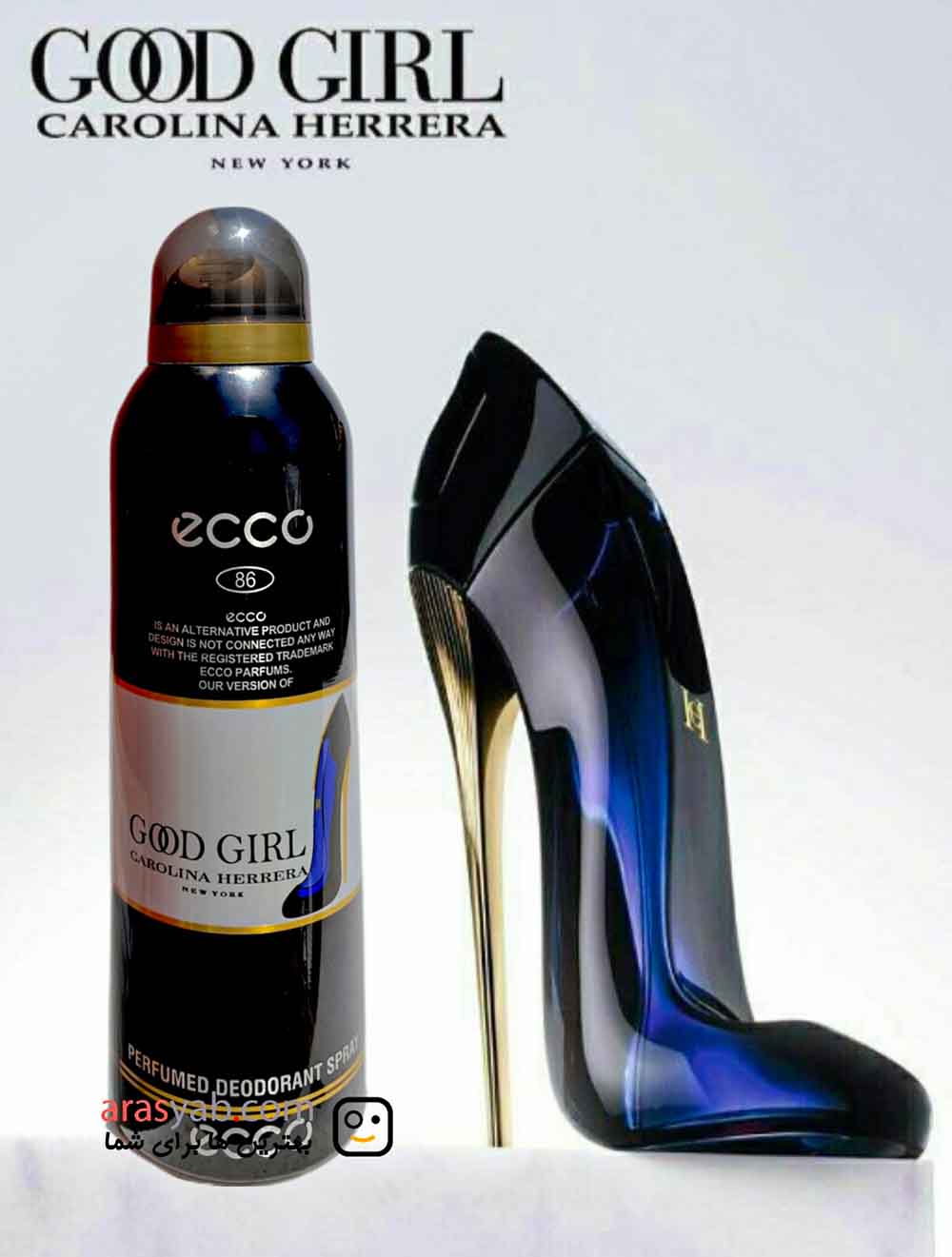 اسپری اکو ECCO مدل گود گرل با رایحه گرم و شیرین و پخش بوی قوی 