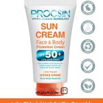 کرم ضد آفتاب ضد لک پروکسین حاوی spf 50 ضد آب و مناسب صورت و بدن