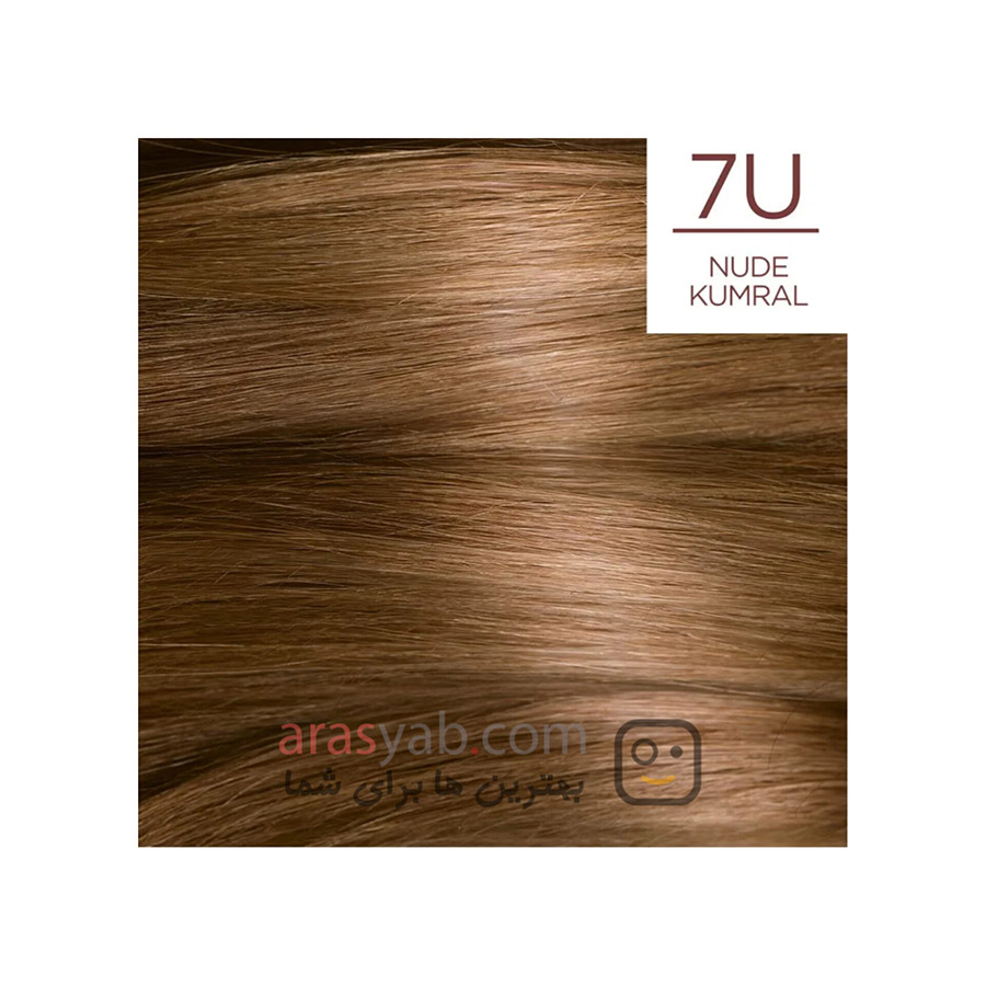 رنگ موی قهوه ای طبیعی loreal ارس یاب