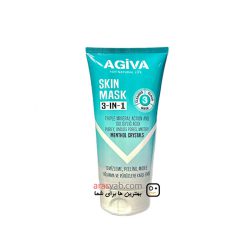 ماسک صورت آگیوا Agiva مدل 3in1 حاوی سالیسیلیک اسید برای انواع پوست حجم 150 میل ارس یاب