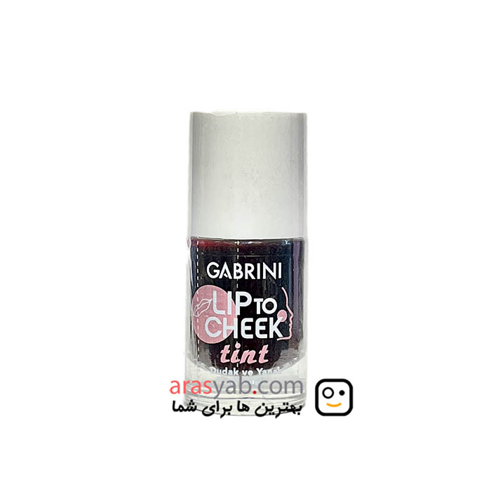 تینت لب قرمز گابرینی gabrini گیلاسی رنگ cherry red حجم 12 میل — تصویر ۲