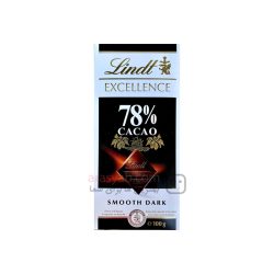 شکلات تلخ 78% لینت lindt excellence مدل Smooth dark وزن 100 گرم ارس یاب