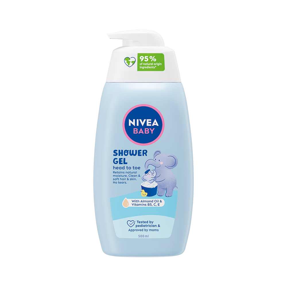 شامپو سر و بدن کودک نیوآ nivea ویتامینه و حاوی شیر بادام حجم 500 میل — تصویر ۲