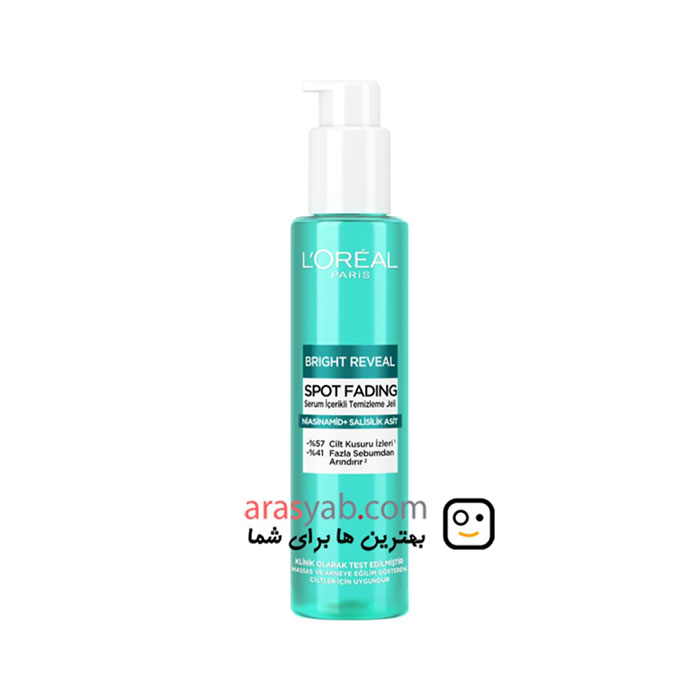 ژل شستشو ضدجوش لورال مدل Bright Reveal حاوی سالیسلیک اسید و نیاسینامید حجم 150 میل — تصویر ۲